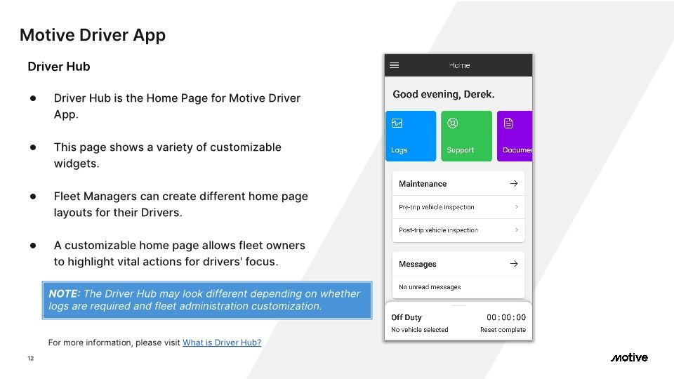 Motive Driver App - Cx Onboarding