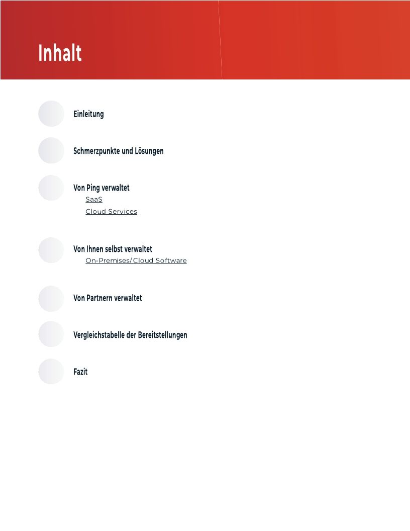 PingOne Cloud Plattform Bereitstellungsoptionen