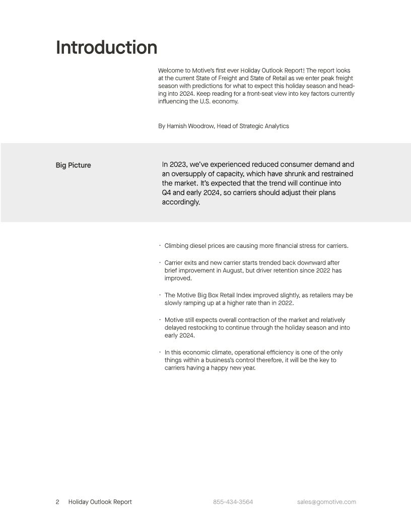 Holiday Outlook Report 2023