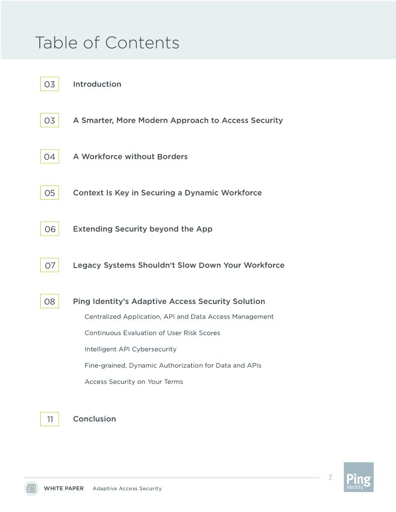 Adaptive Access Security