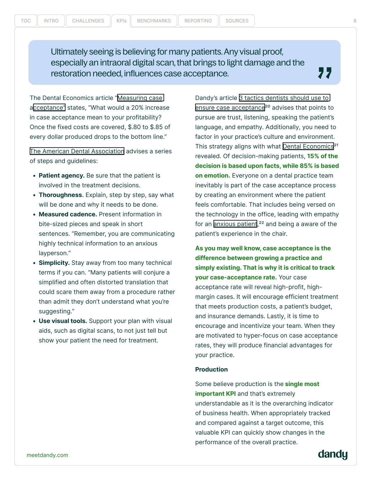 Six dental industry KPIs, benchmarks, and ways to improve your practice health