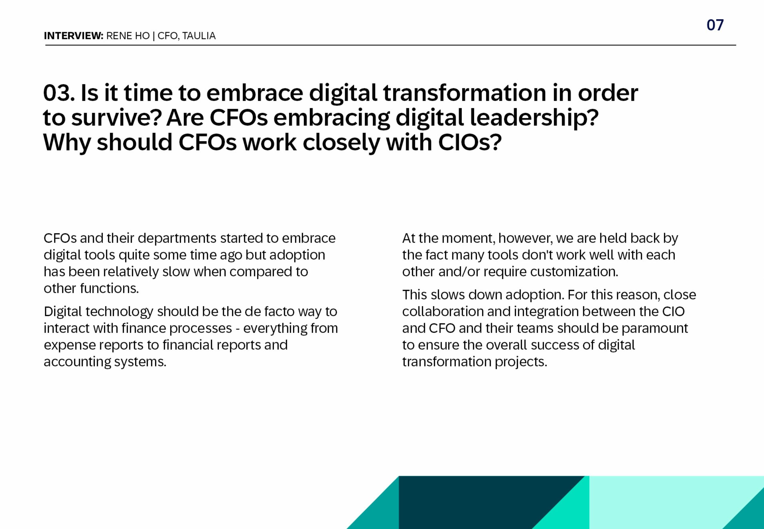 CFO Perspectives: Unlocking Insights Through Conversation