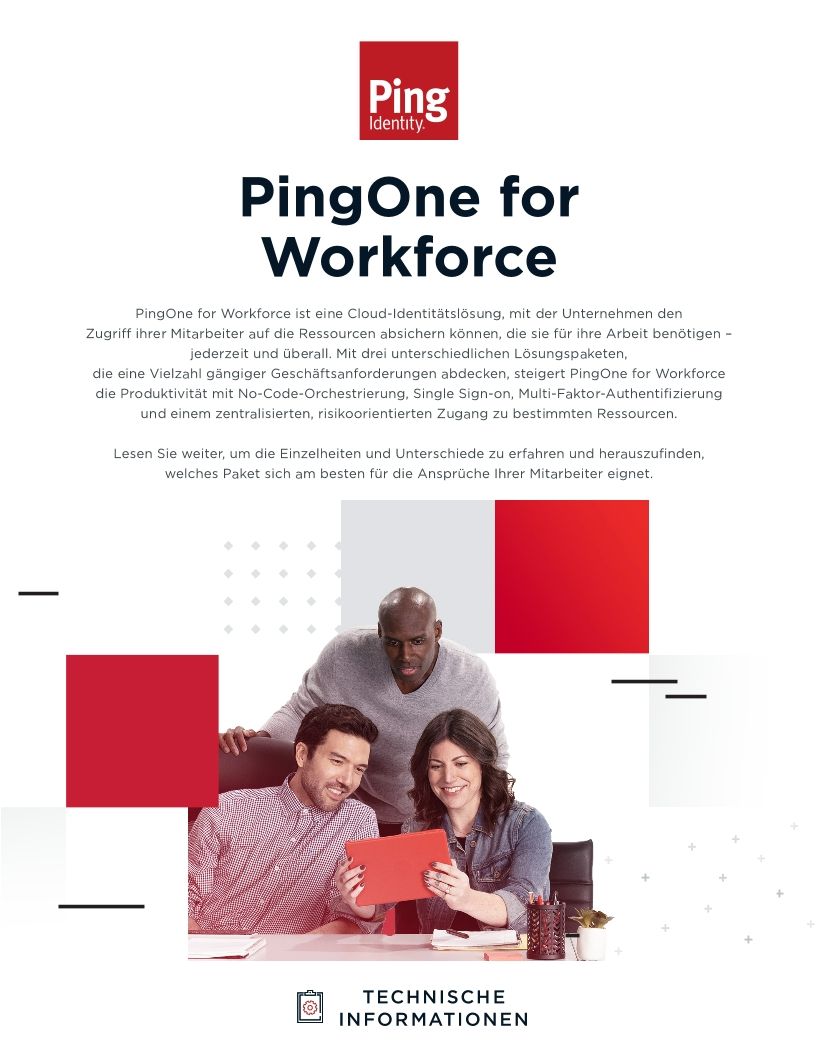 PingOne for Workforce: Technische Informationen