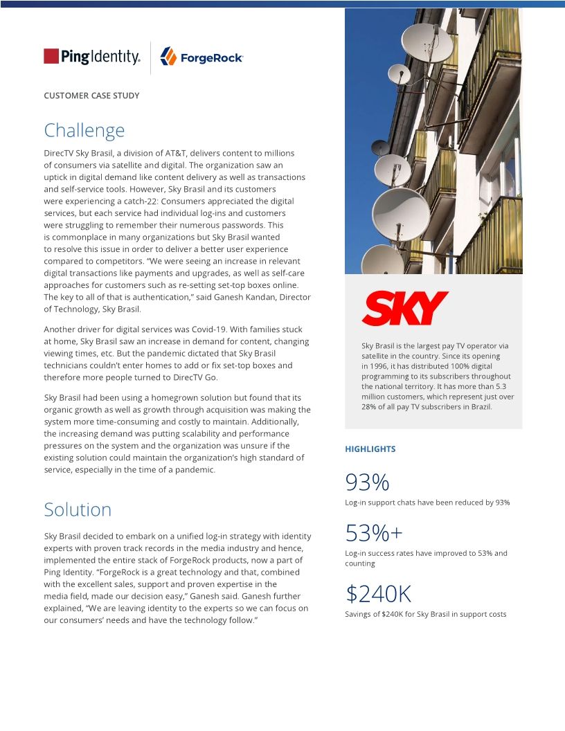 Sky-Brasil Customer Success Story