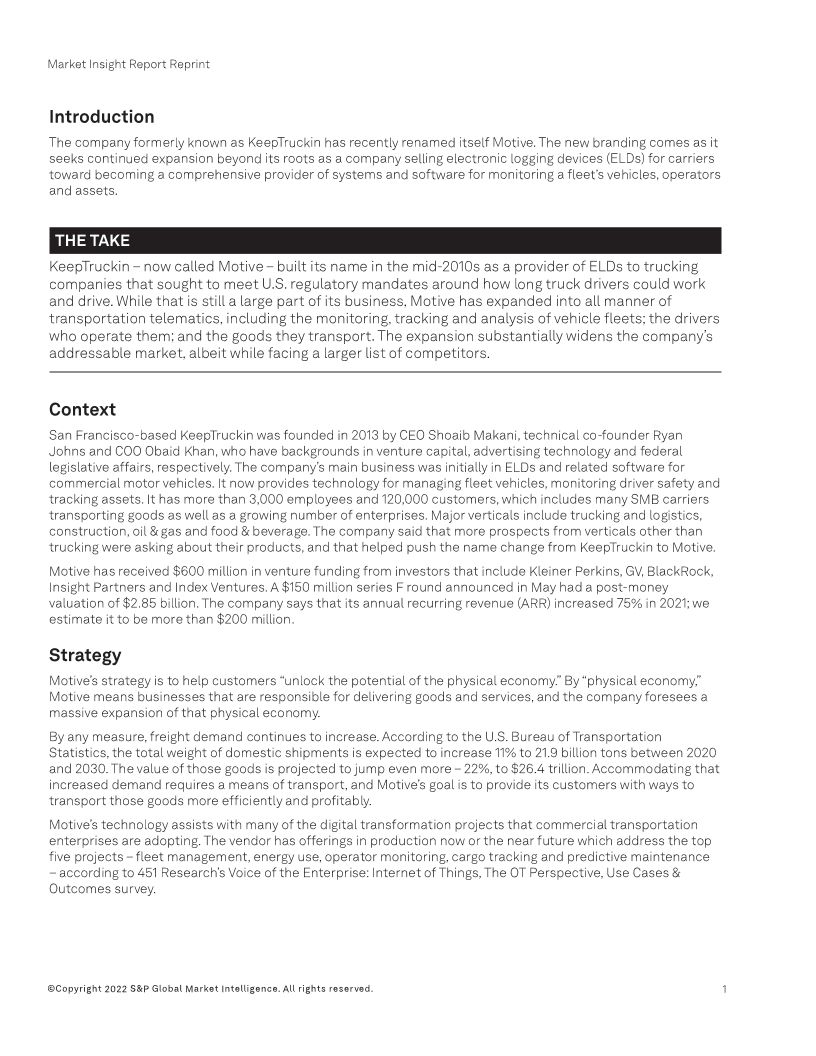 Market Insight Report