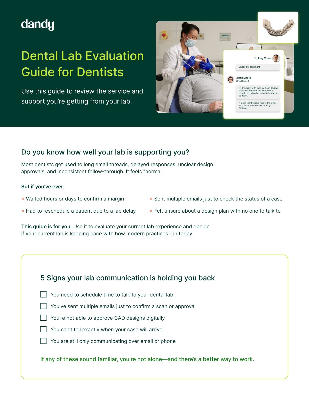 Dental Lab Evaluation Guide for Dentists