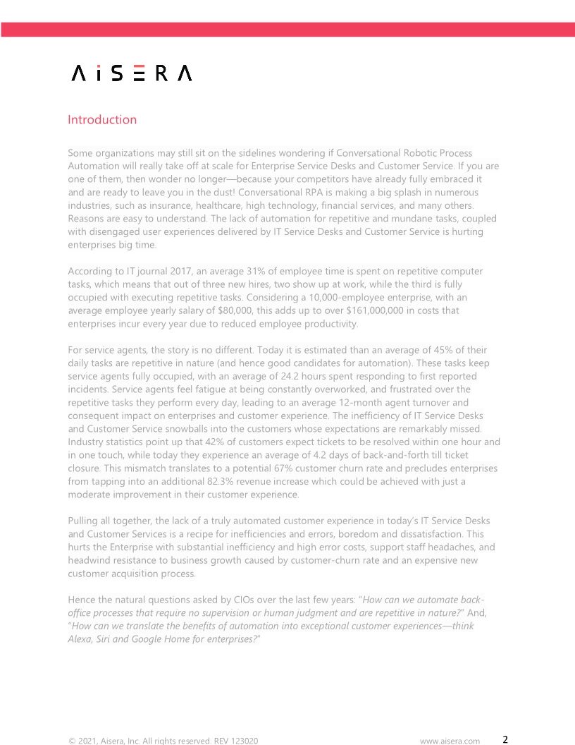 Missing the Wave of Conversational Automation?