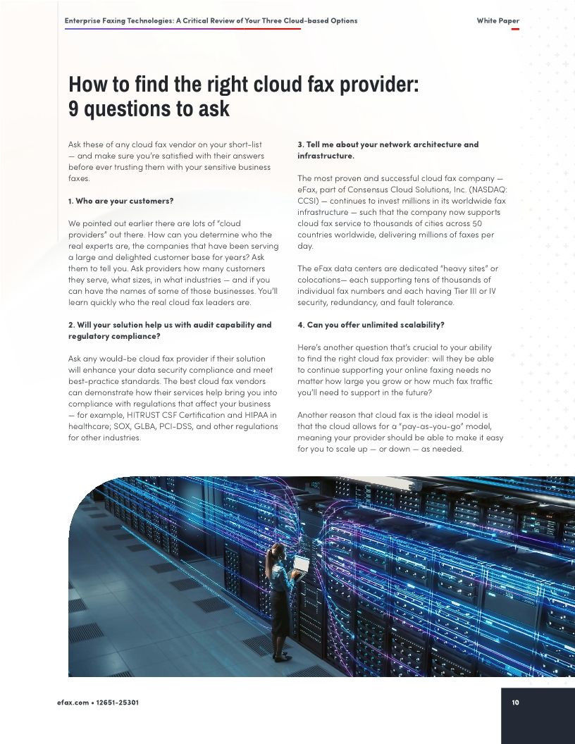 Enterprise Faxing Technologies: A Critical Review of Your Three Cloud-based Options