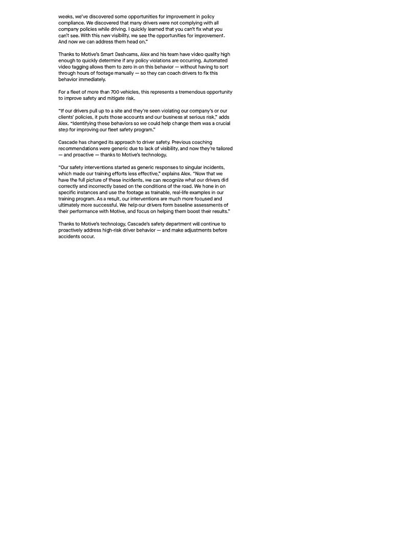 Cascade Environmental Case Study