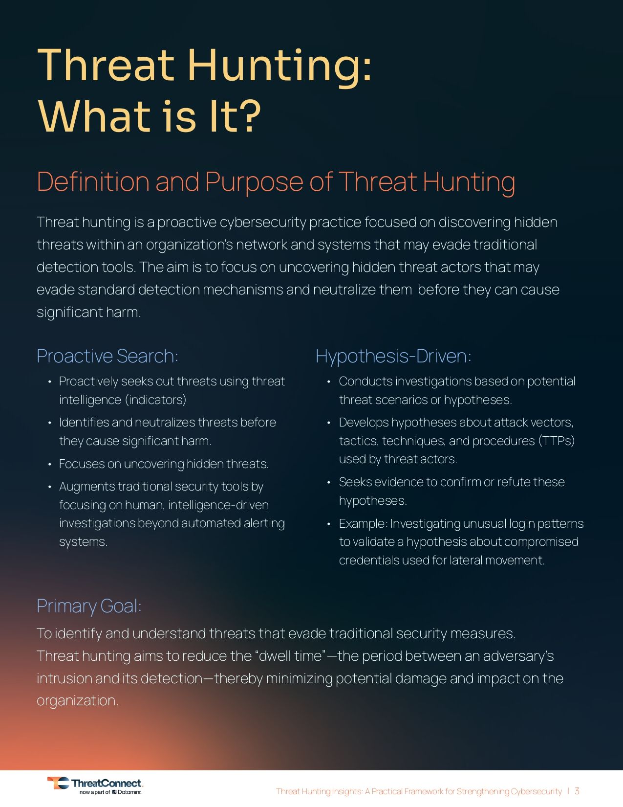 Operationalizing Threat Hunting