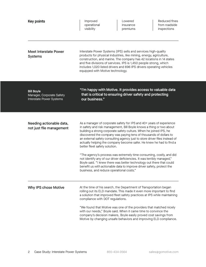 Interstate Power Systems Case Study
