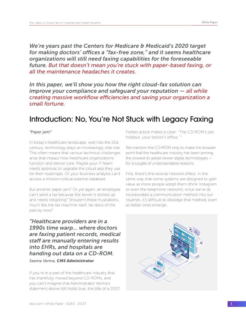 The Value of Cloud Fax for Hospitals and Health Systems