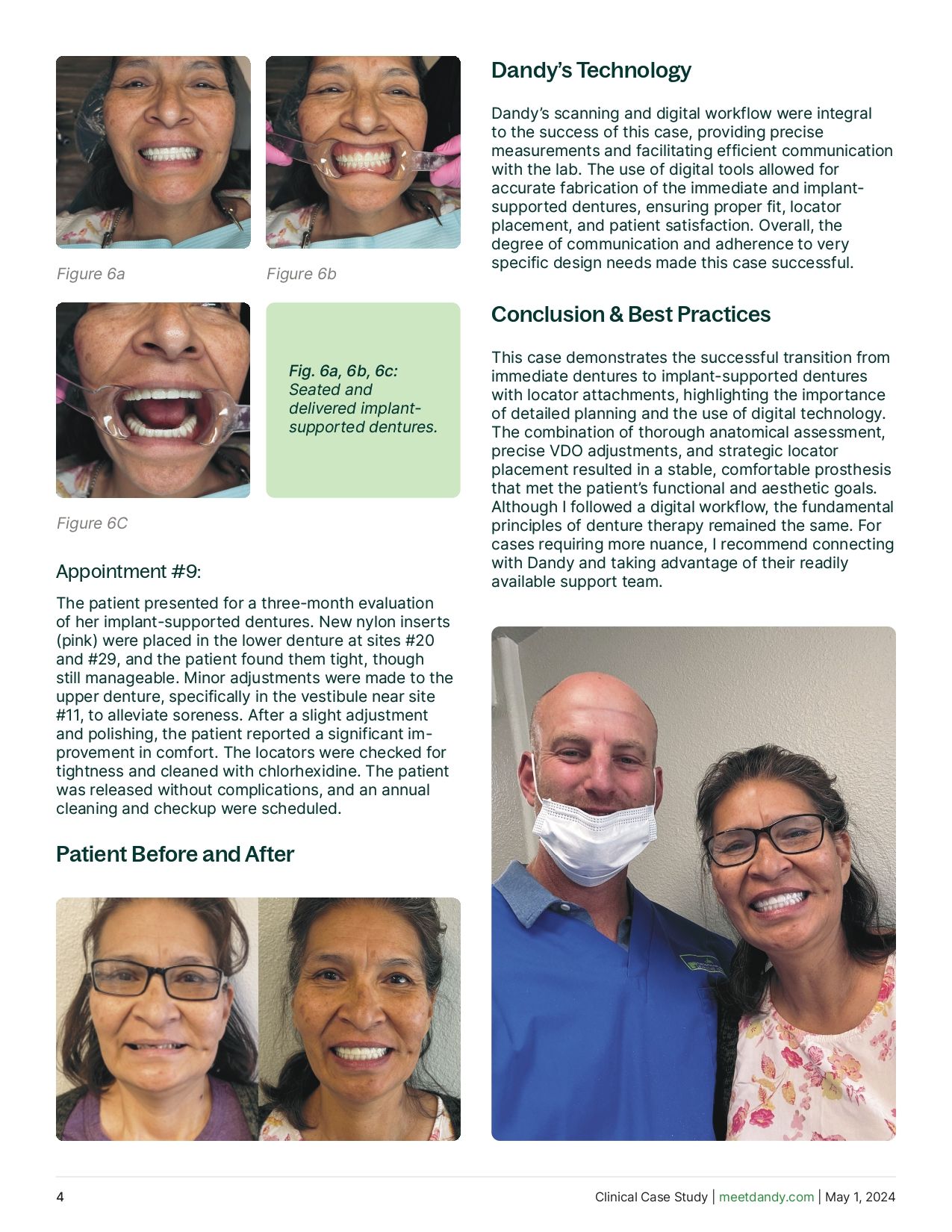 A Fully Restored Smile - From Immediate to Implant-Supported Dentures