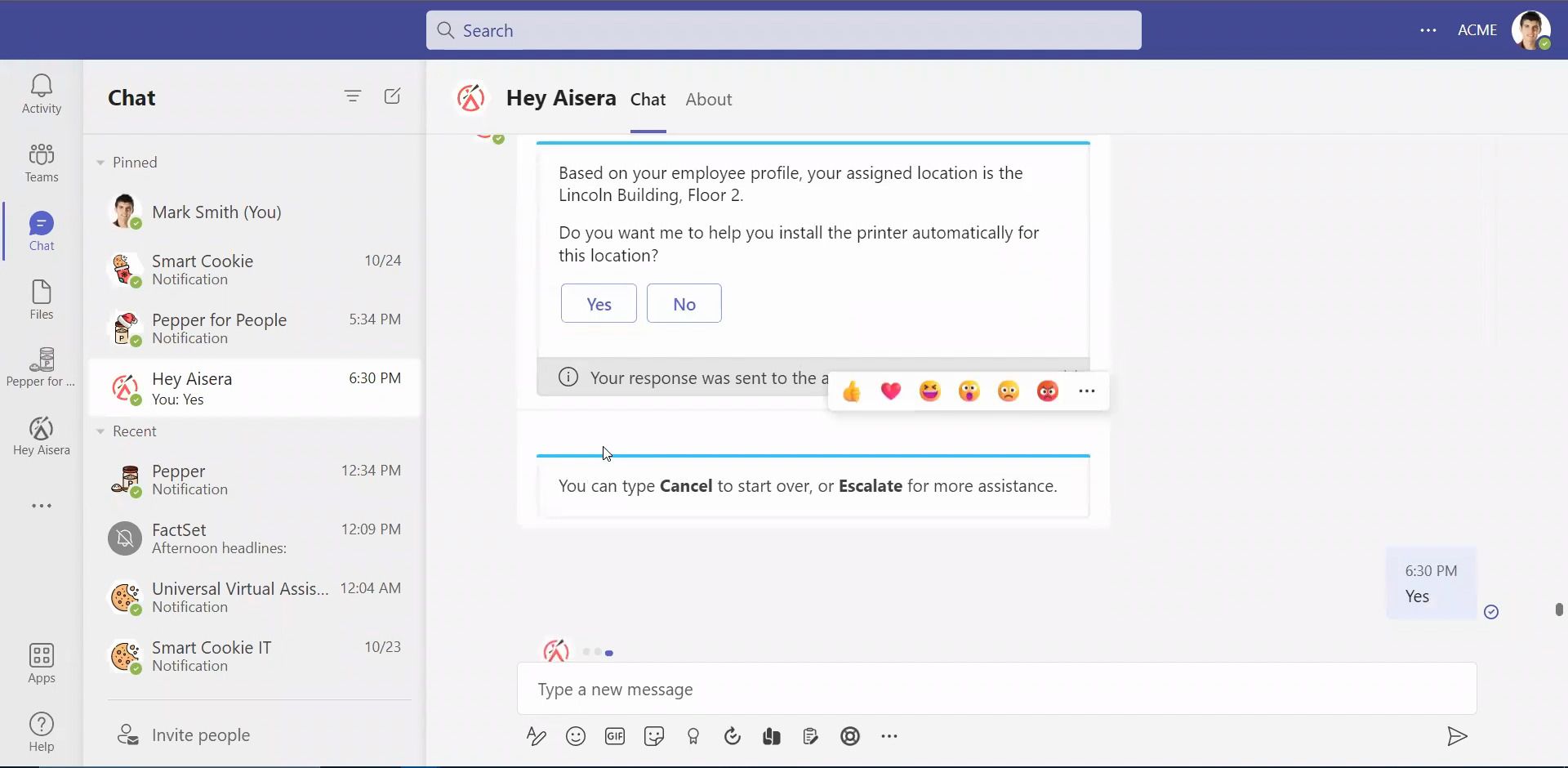 AI Service Desk & Printer Setup