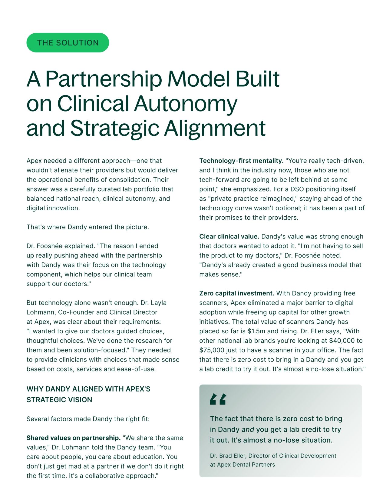 How Apex Dental Partners Transformed Lab Consolidation Into Revenue Growth