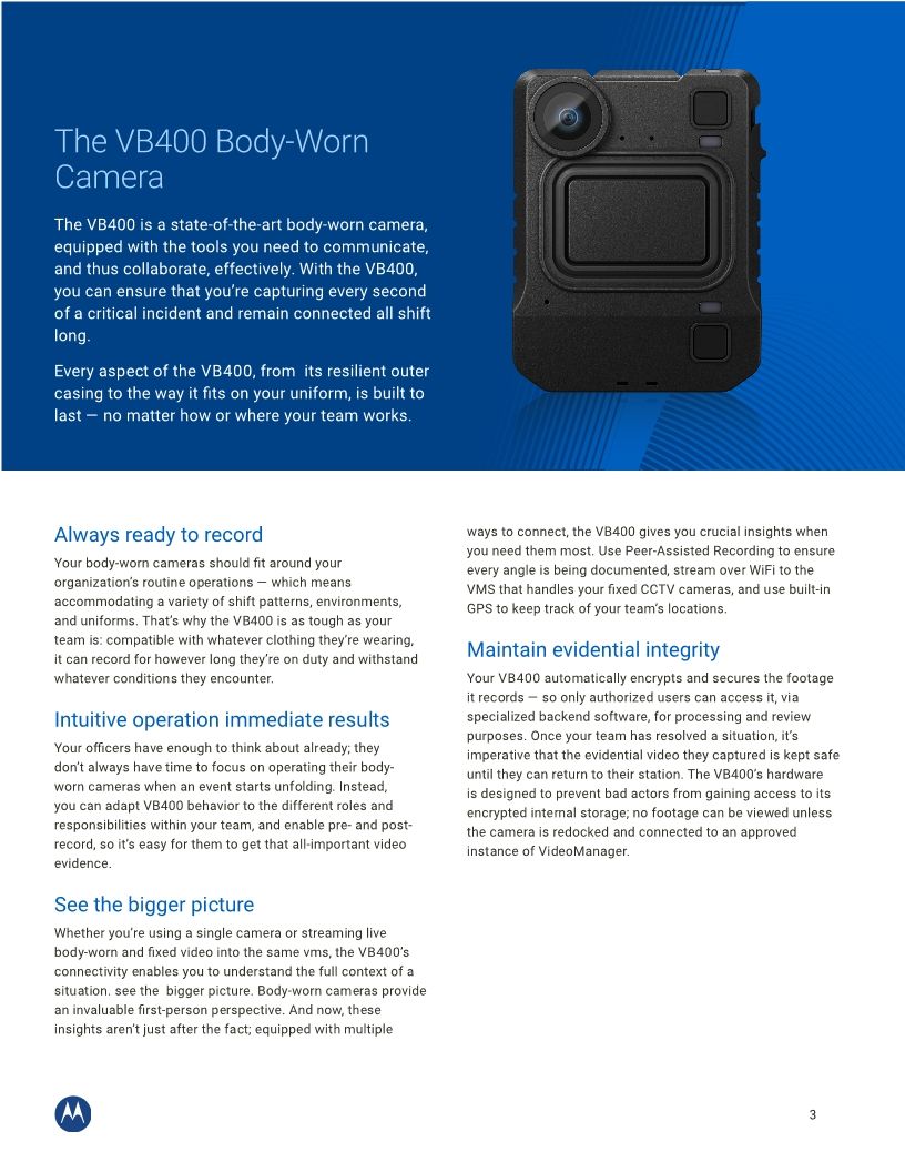 Body-Worn Camera Brochure