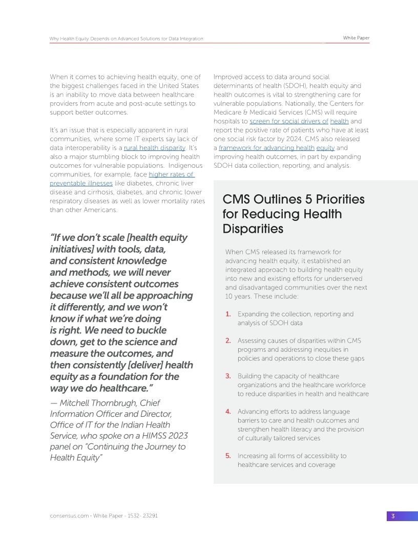 Why Health Equity Depends on Advanced Solutions for Data Integration