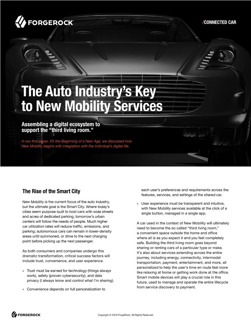 New Mobility Services: Assembling a Digital Ecosystem