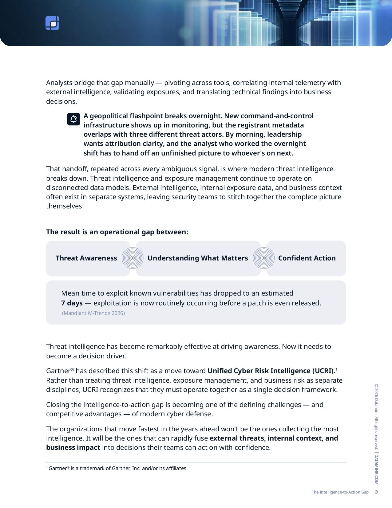 The Intelligence-to-Action Gap