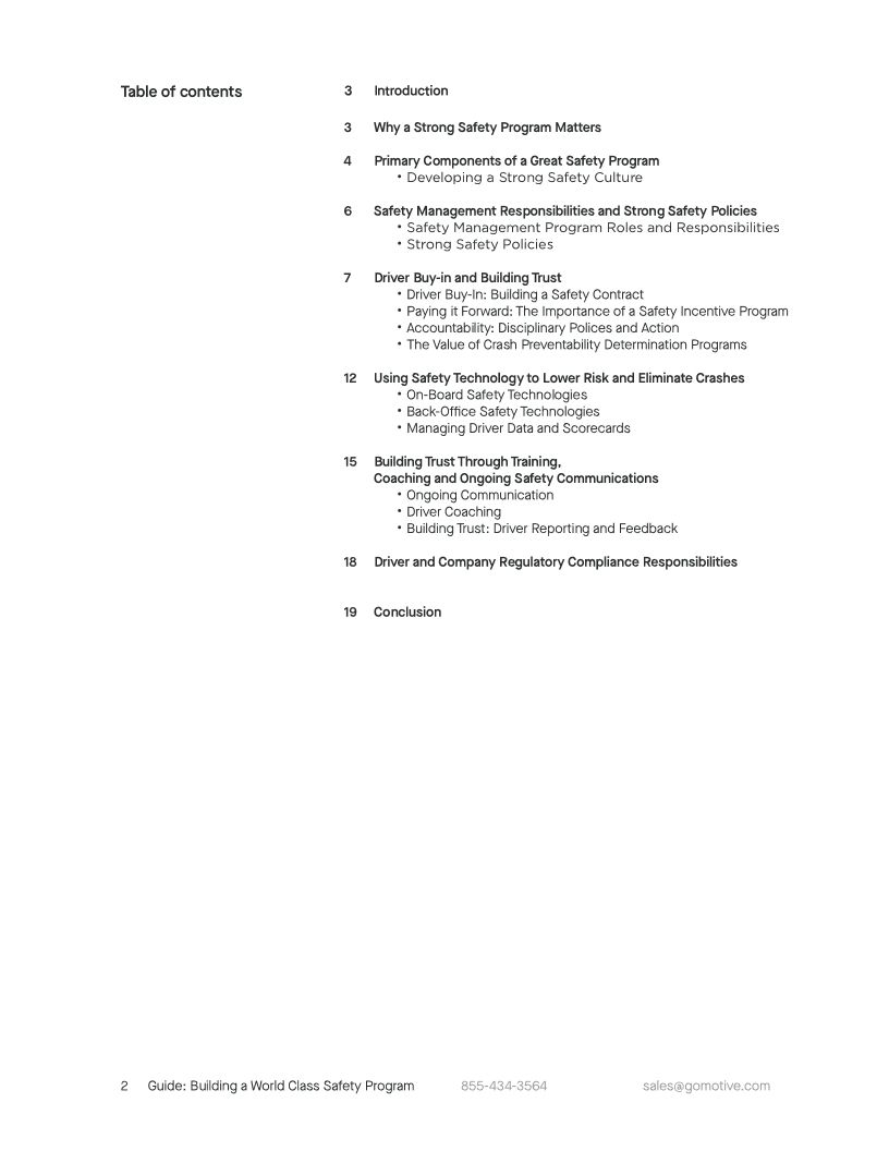 World Class Safety Program Guide