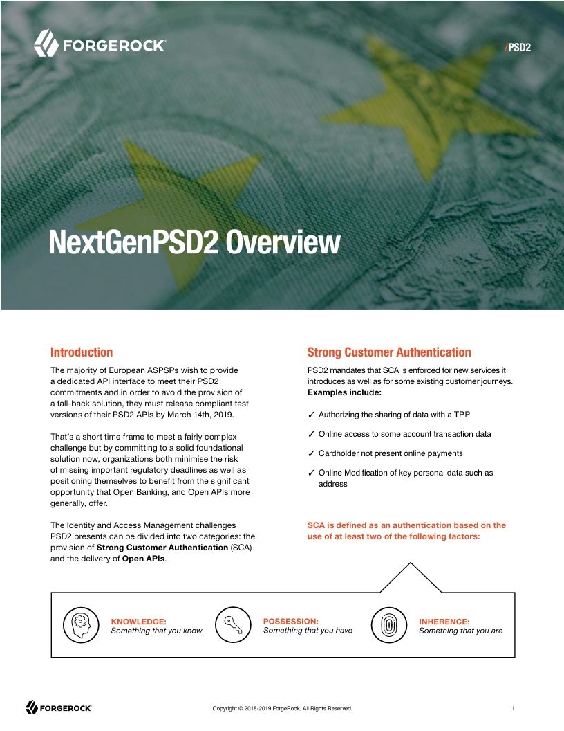 NextGenPSD2 Overview