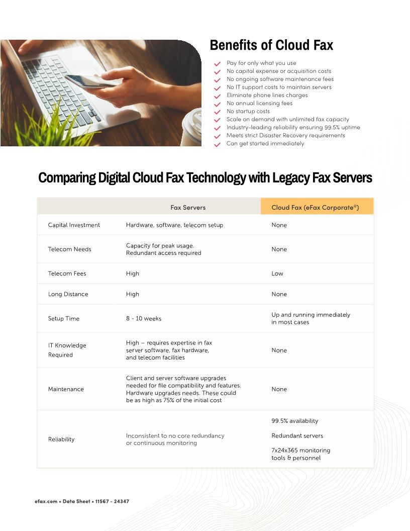 Cloud Fax vs. On-Premise Servers