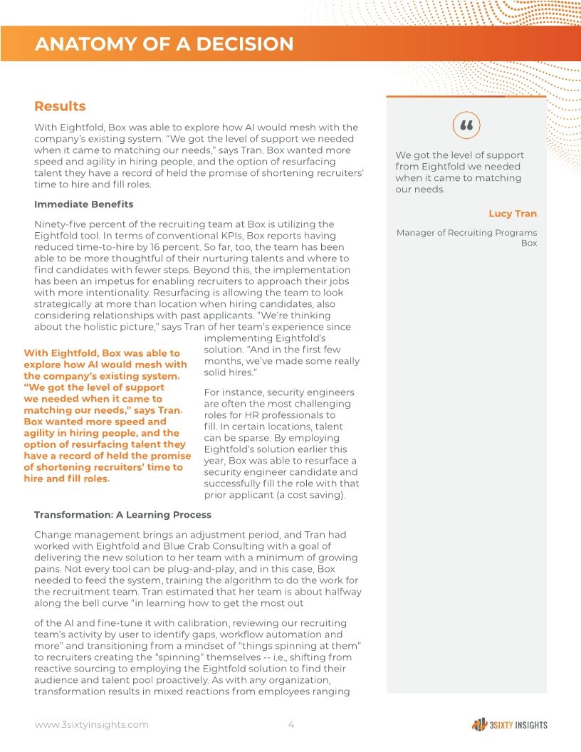 Box elects to leverage Eightfold’s AI-enabled talent acquisition solution to facilitate candidate rediscovery