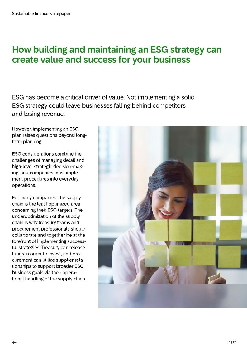 Sustainable finance: how to build an ESG plan that supports your goals