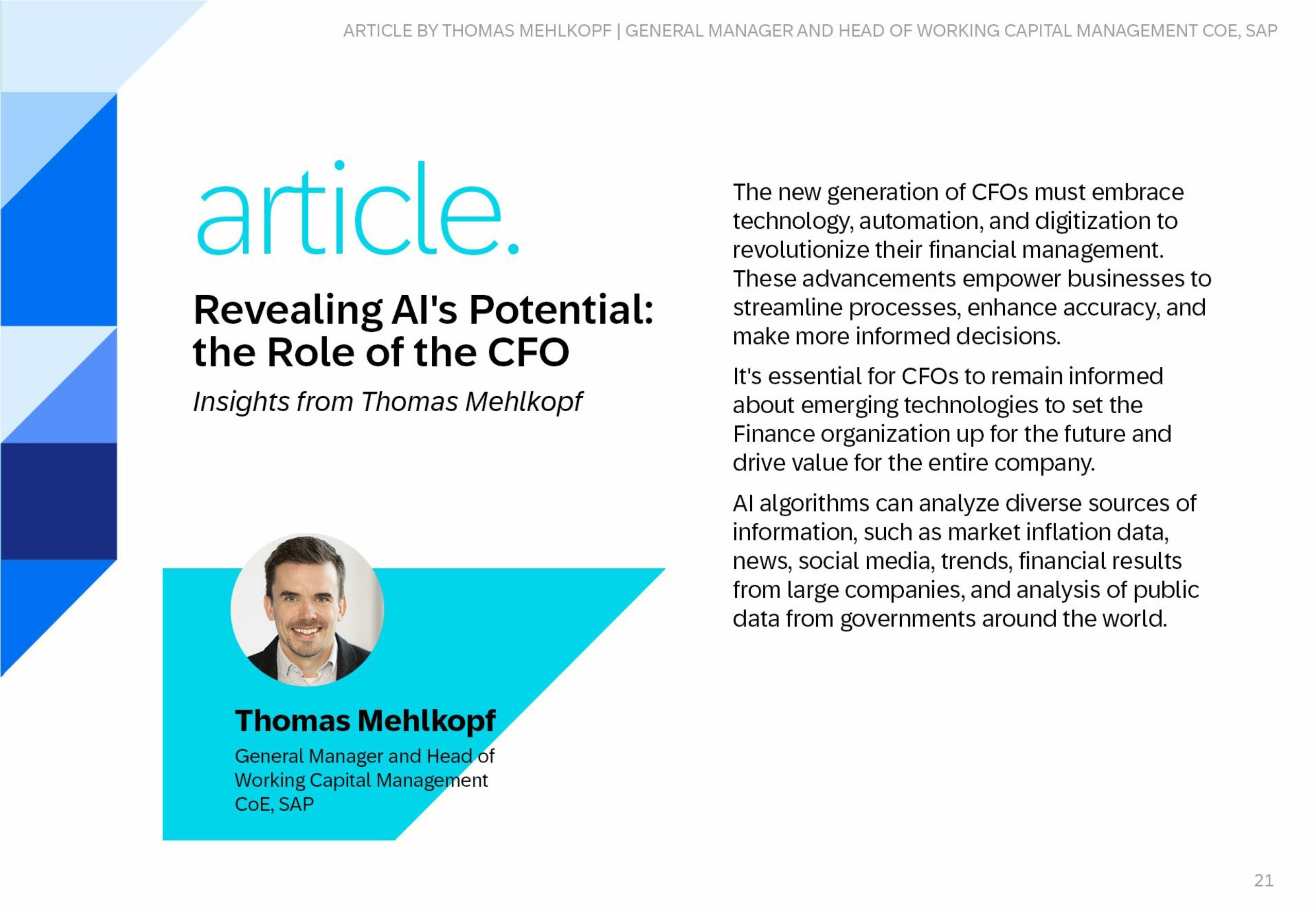 CFOs beyond figures: Steering business into the future