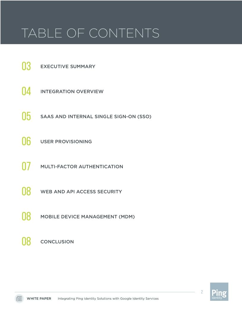 Integrating Ping Identity Solutions With Google Identity Services