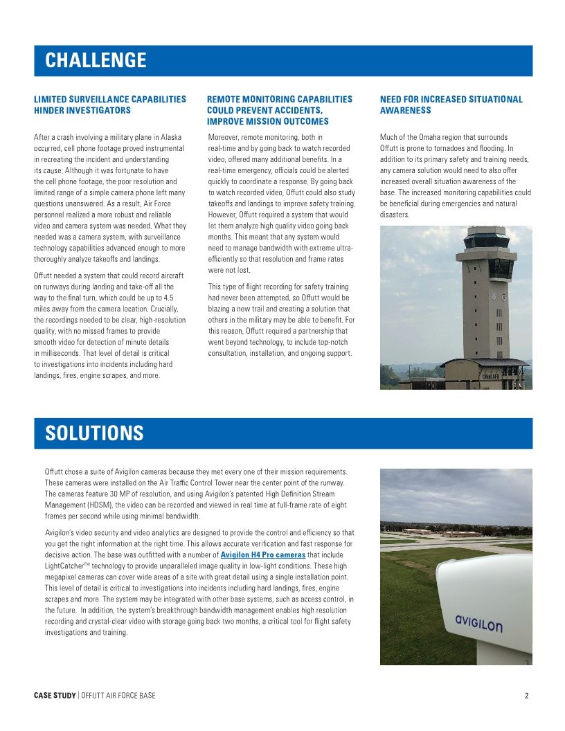 Offutt Air Force Base - Fixed Video Case Study