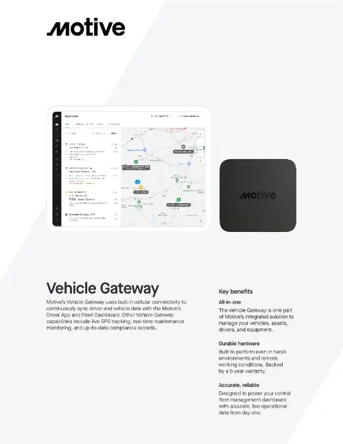 Vehicle Gateway Brief