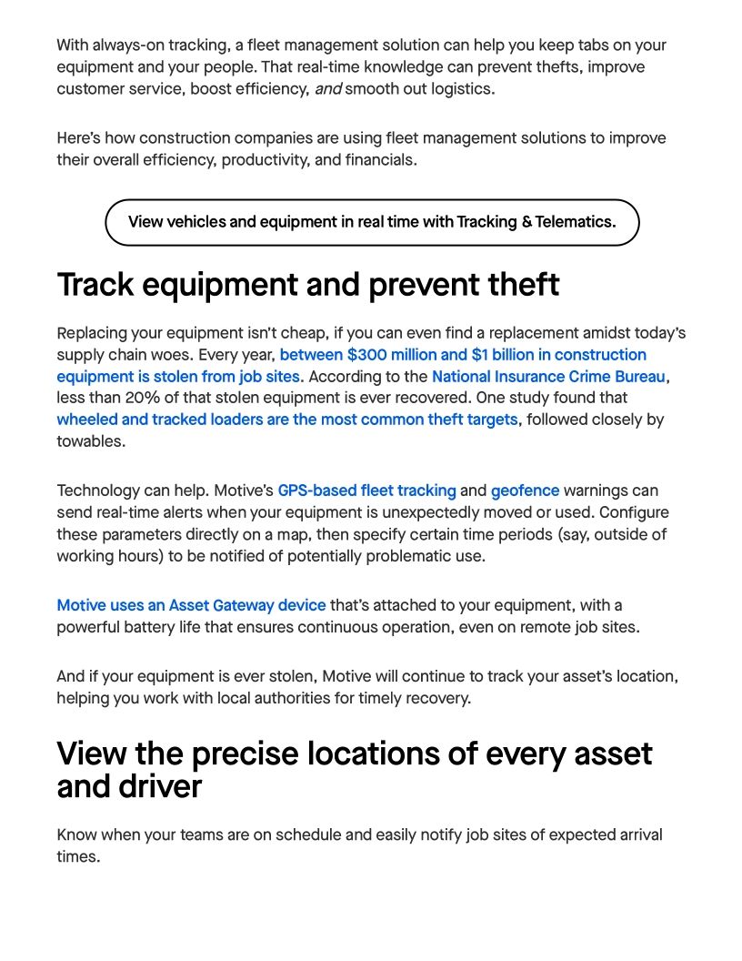 Construction Fleet Tracking Blog