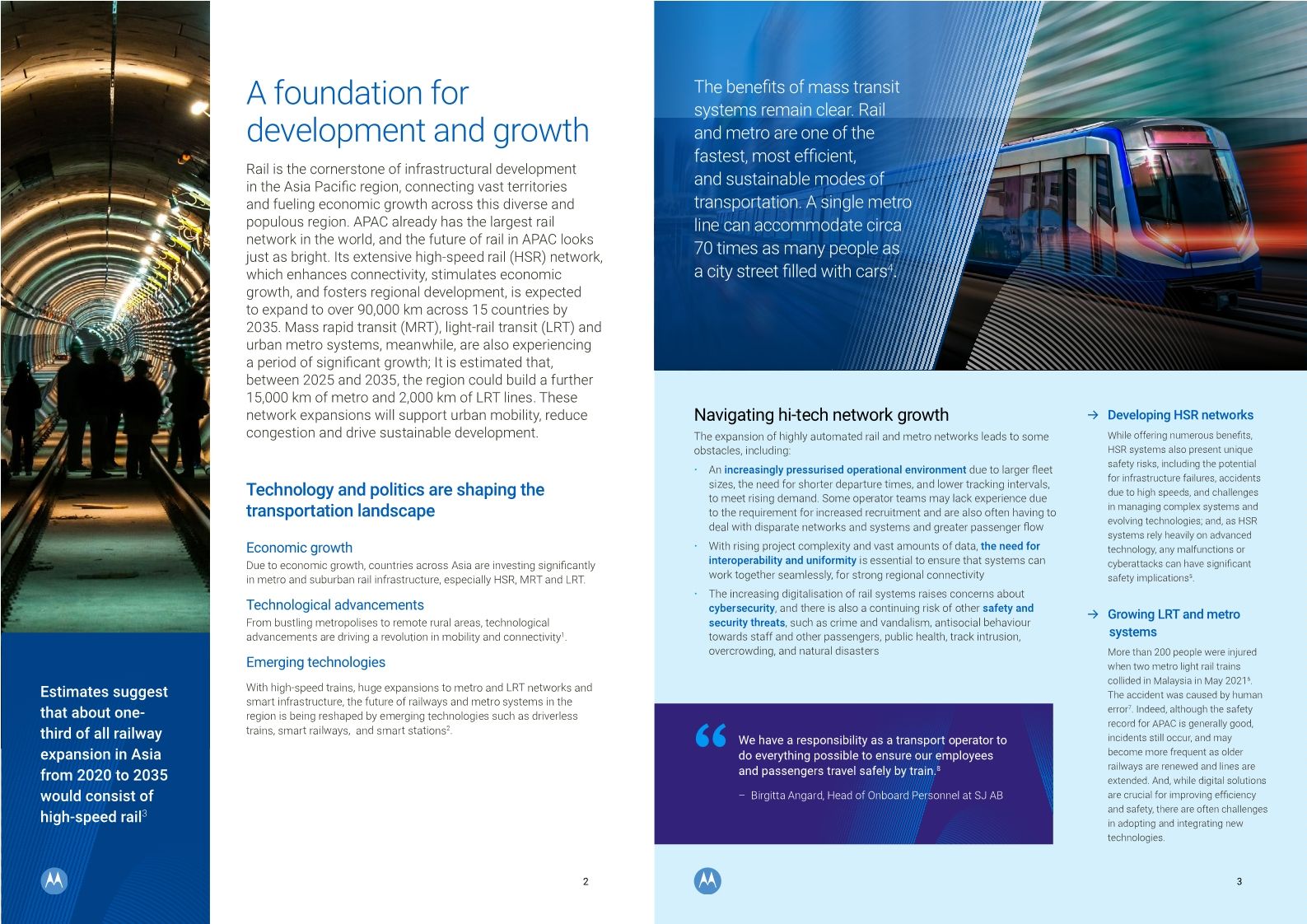 Whitepaper (Asia): Safer, reliable metro and rail transportation
