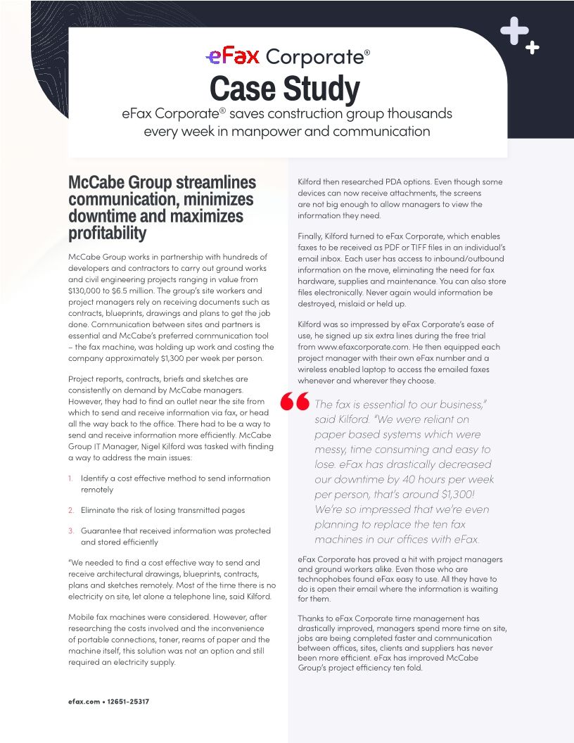 Case Study: McCabe Group