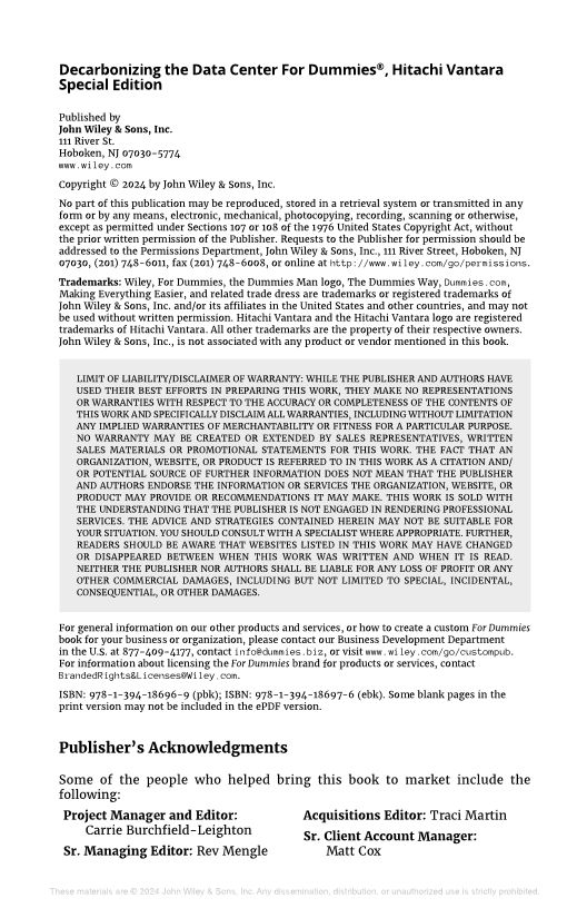 Decarbonizing the Data Center For Dummies