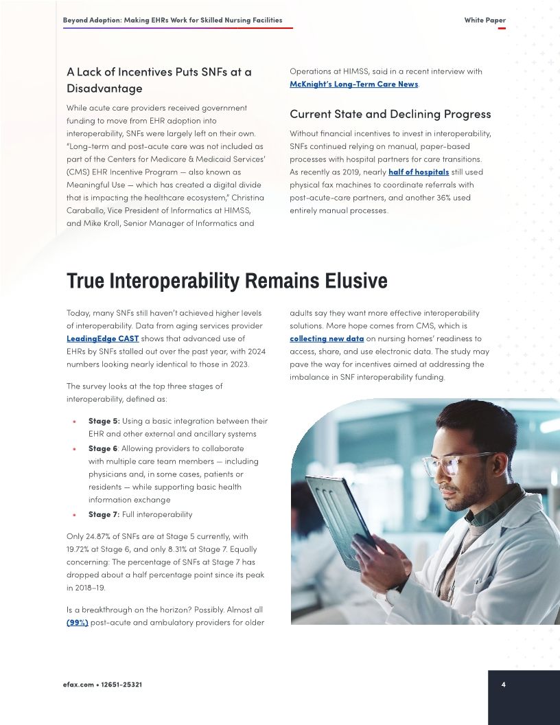 Beyond Adoption: Making EHRs Work for Skilled Nursing Facilities