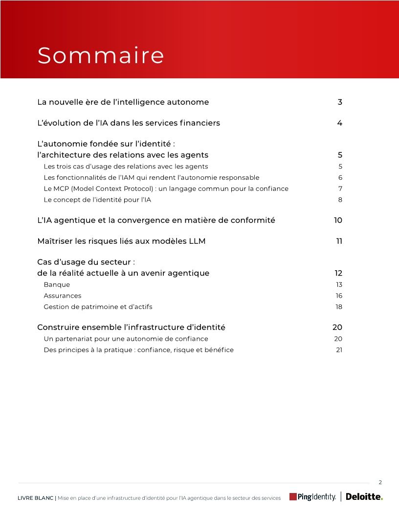 Confiance, risque et b&eacute;n&eacute;fice&nbsp;: Mise en place d'une infrastructure d'identit&eacute; pour l'IA agentique dans le secteur des services financiers