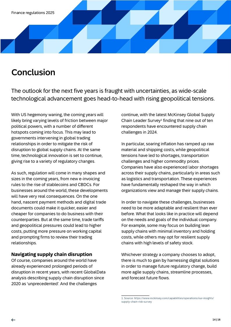 Direction of travel: Mapping the global regulatory landscape in 2025 and beyond