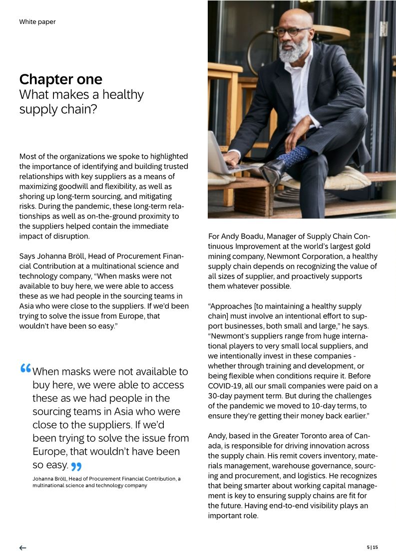 Effective cash flow control in an uncertain global market