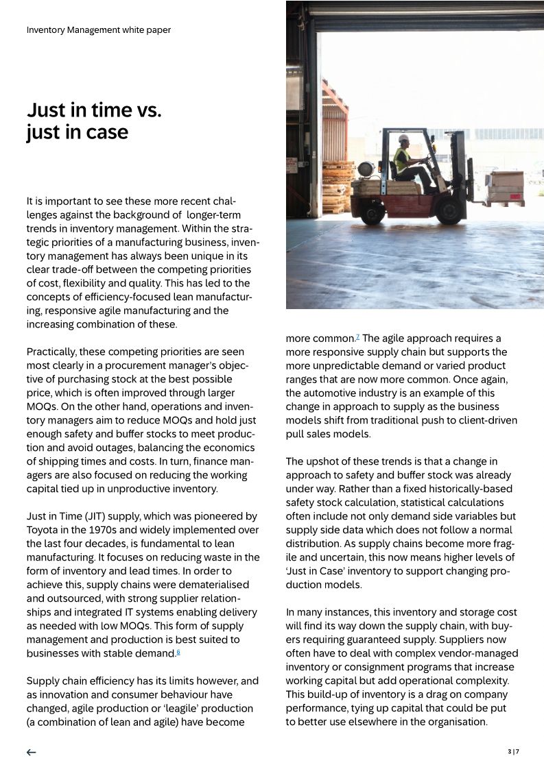 Profitability through Inventory Management: A new approach