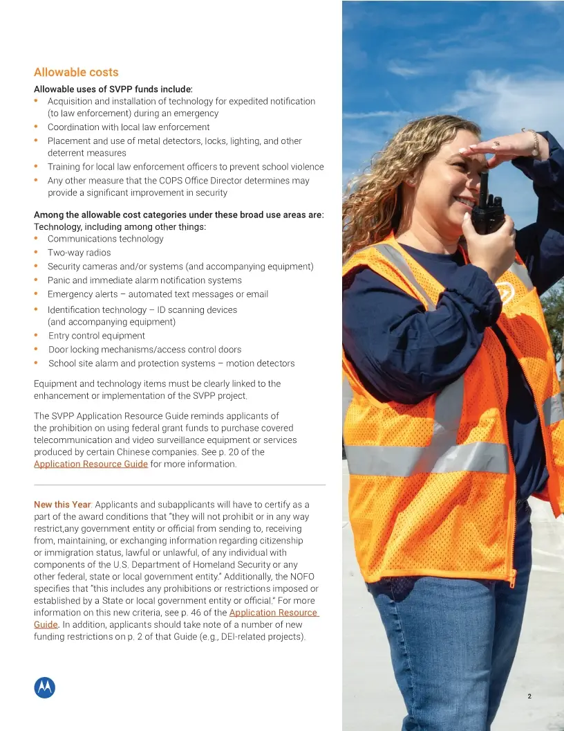 FY25 COPS SVPP Grant Summary