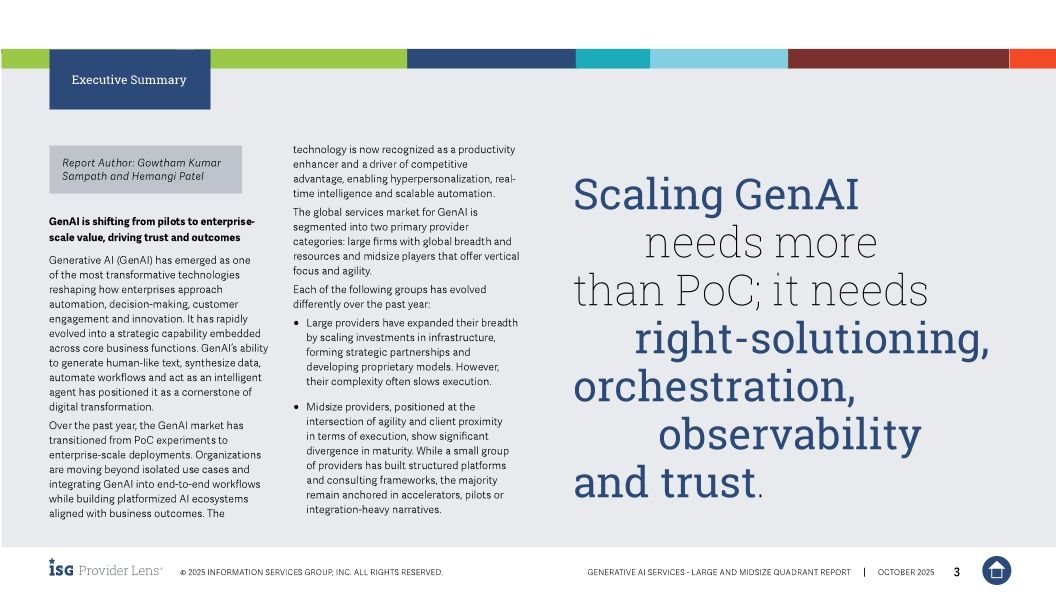 Persistent Systems Named a Leader in 2025 ISG Provider Lens&reg; Generative AI Services