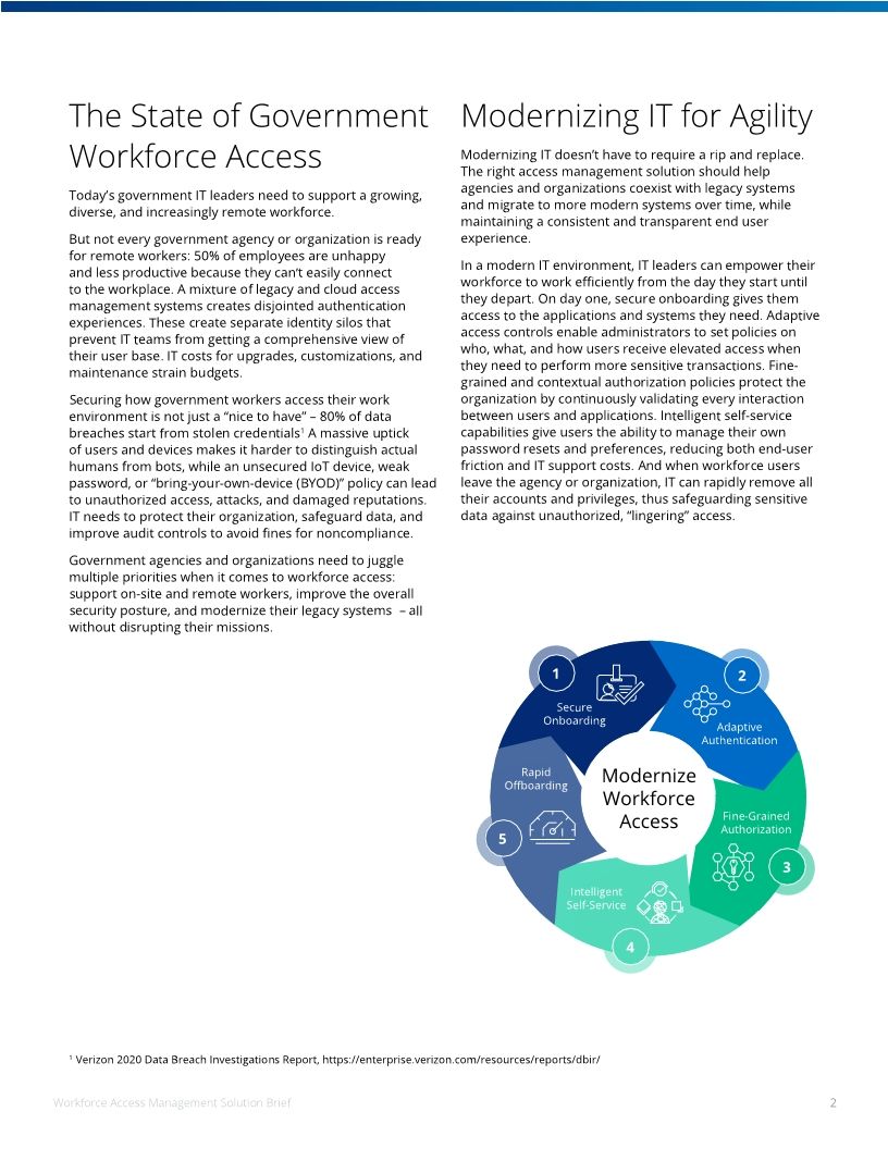 Modernize IT to Empower and Secure an Agile Government Workforce