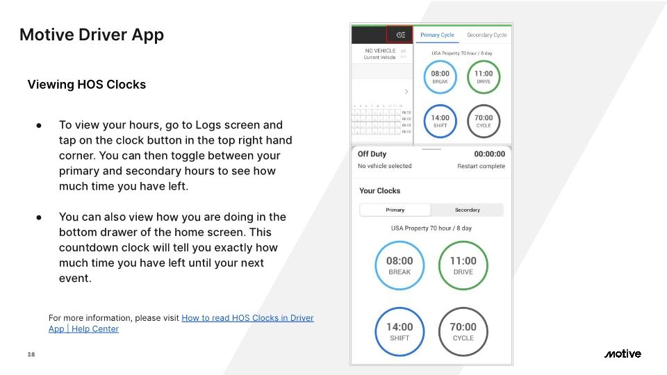 Motive Driver App - Cx Onboarding