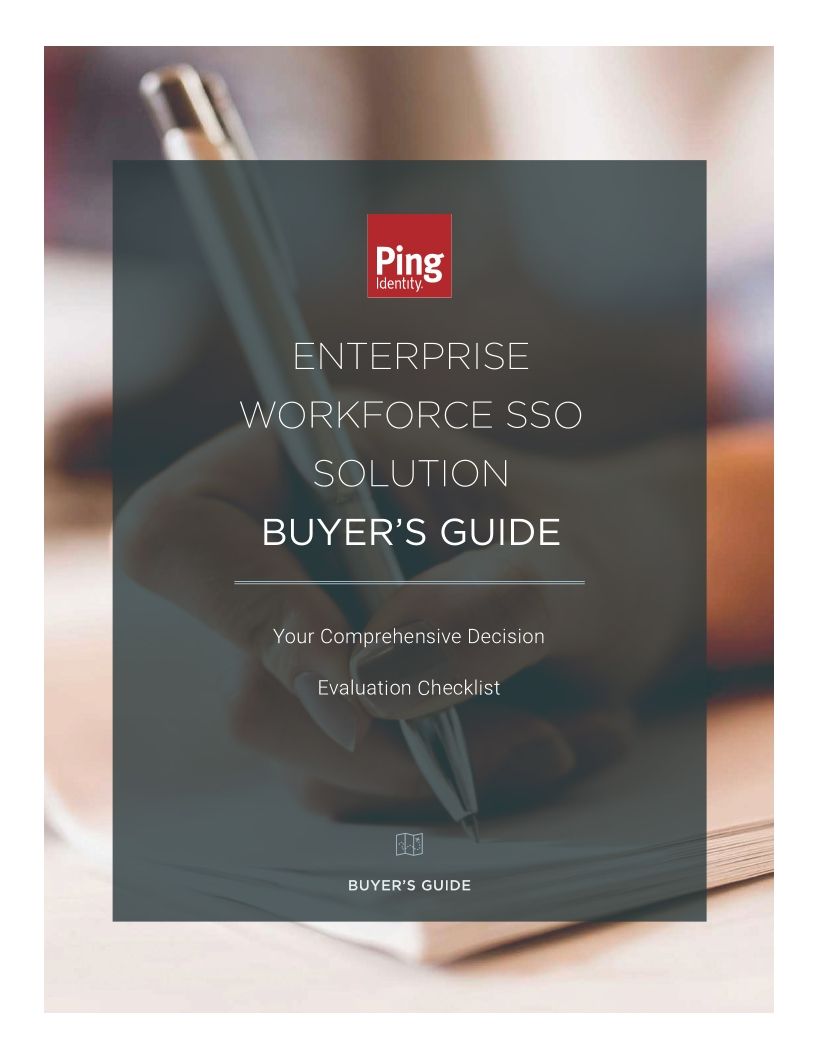 Enterprise Workforce SSO Solution Buyer’s Guide