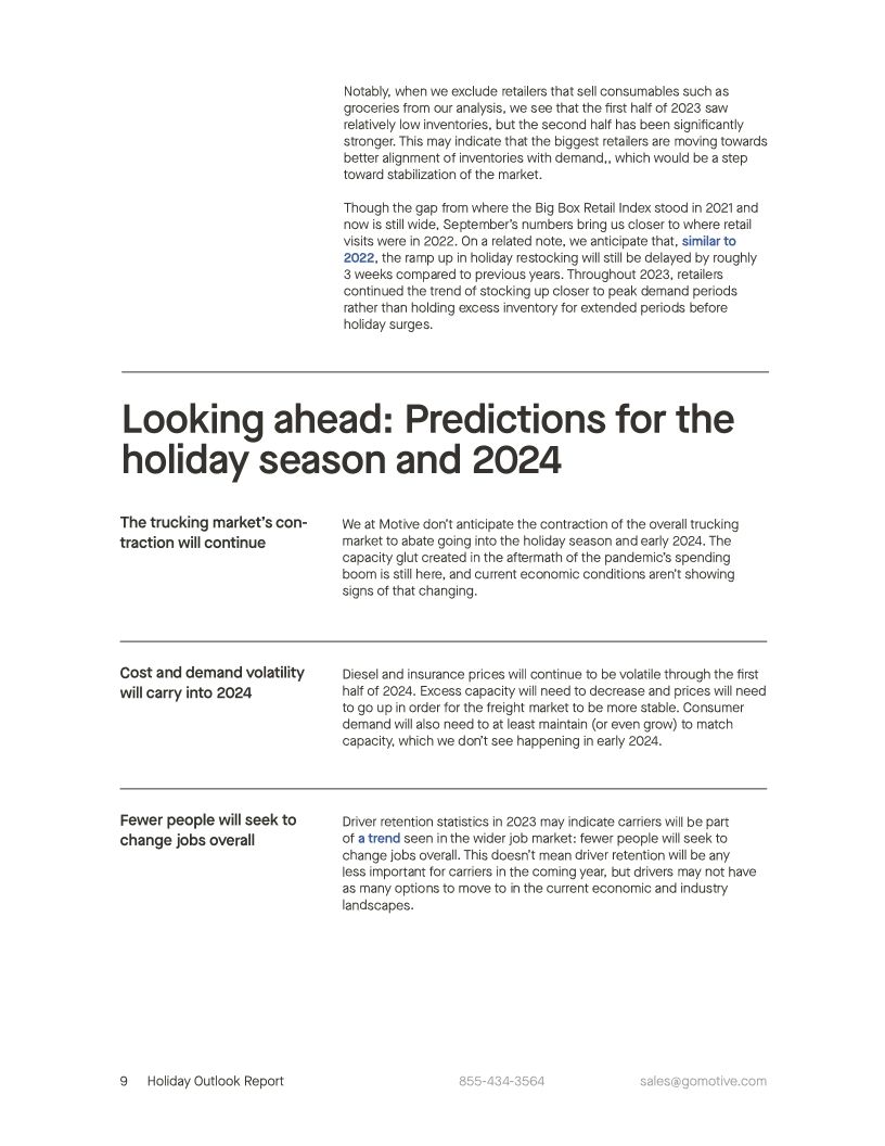 Holiday Outlook Report 2023