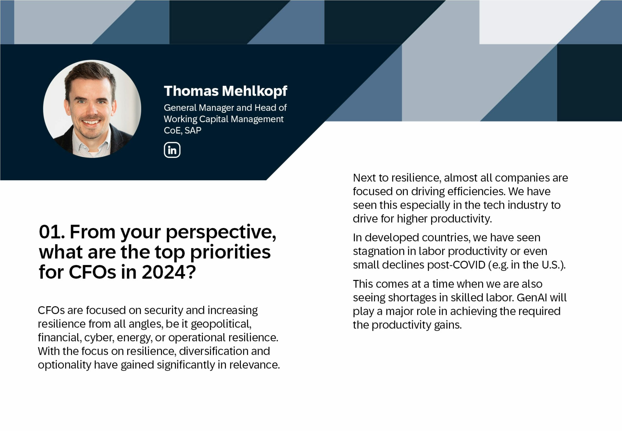 CFO Perspectives: Unlocking Insights Through Conversation