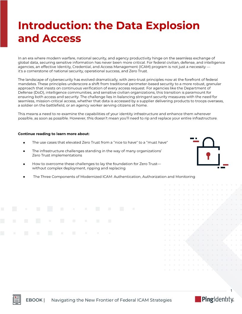 Navigating the New Frontier of Federal ICAM Strategies