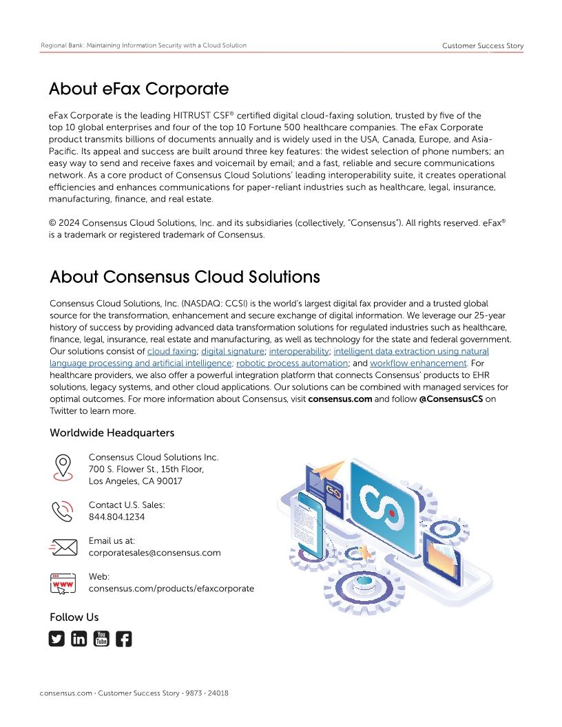 Case Study: Regional Bank - Maintaining Information Security with a Cloud Solution